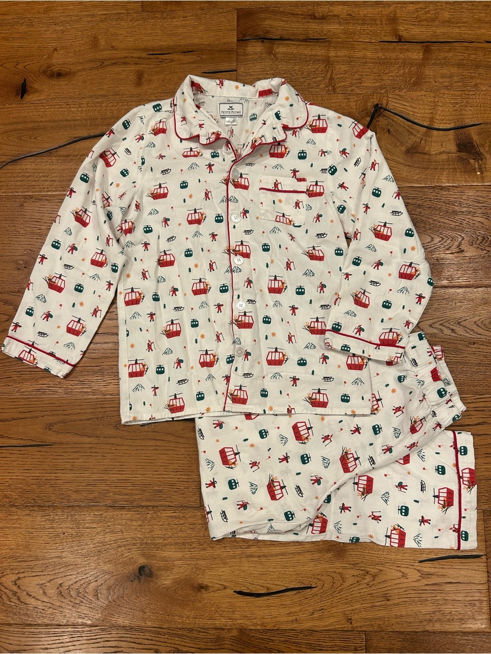 Petite Plume Winter Apres Ski Christmas Matching Pajama Set Size 12